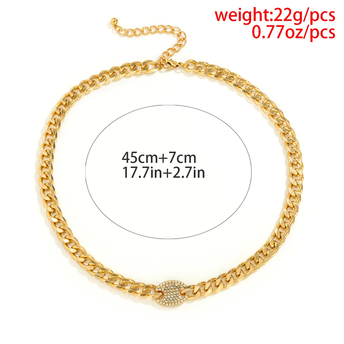 Stunning Iced Out Rhinestones Tennis Chain Choker Necklace - Hip Hop Bling for Every Occasion