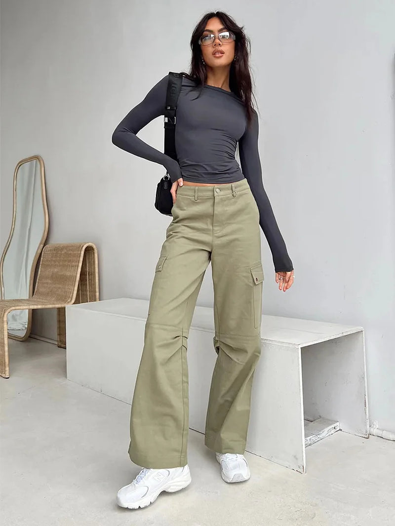 Chic Women's Long Sleeve Casual Tees - Perfect for Autumn and Winter Street Style